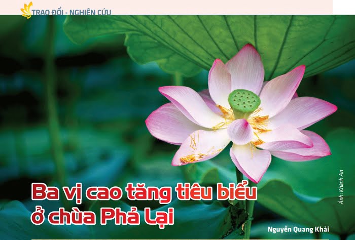 Tap chi nghien cuu phat hoc So thang 7.2017 Ba vi cao tang tieu bieu o chua Pha Lai 1