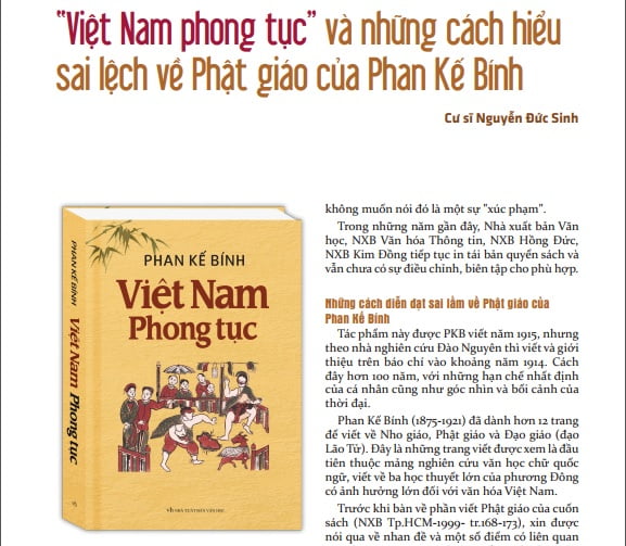 Tap chi Nghien cuu Phat hoc So thang 9.2020 Viet Nam phong tuc va cach hieu sai lech ve Phat giao cua Phan Ke Binh 1