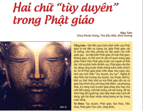 Hai chữ tùy duyên trong Phật giáo
