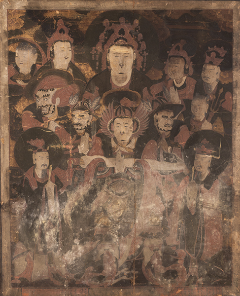 Hình 1 Các Vị Thần Hộ Pháp Phật Giáo, Hàn Quốc, Cuối Thế Kỷ 18. Mực Và Màu Trên Lụa